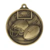 american-football-helmet-ball-stadium-medal-gold Gold american football medal with helmet and ball design on stadium background with top ribbon loop