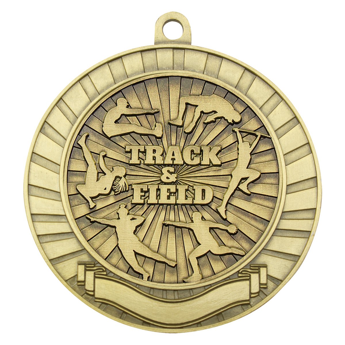 Eco Scroll Track & Field Medal