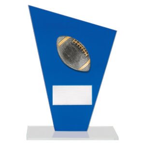 American Football Cobalt Glass