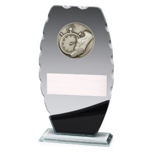 Track Clipped Oval Glass