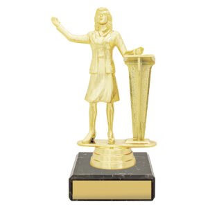 Figure Trophy Female Public Speaking