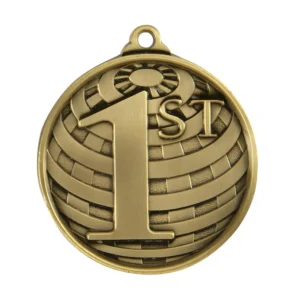 Gold global medal-1st with zinc alloy construction