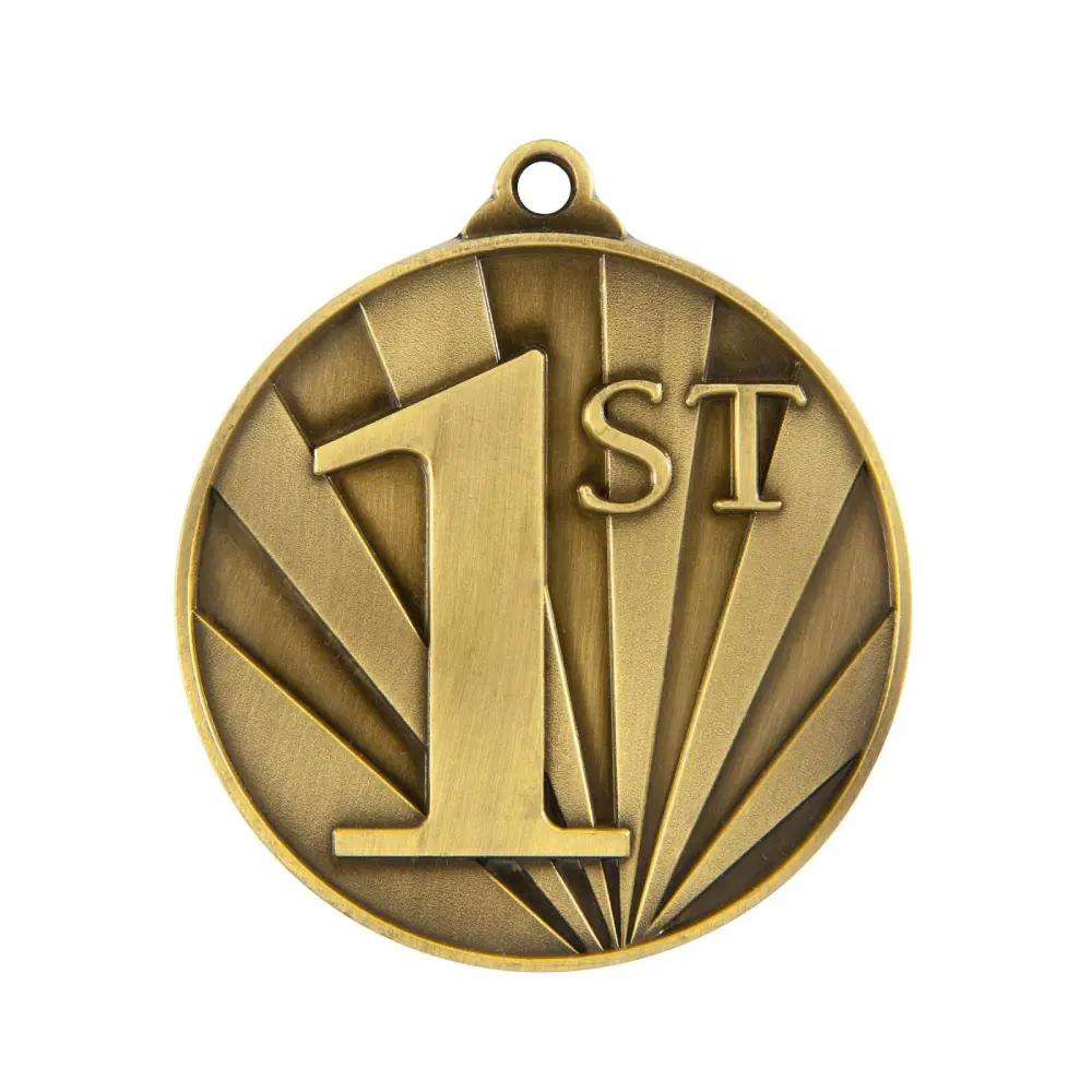 1st Place Sunrise Gold sunrise medal-1st with zinc alloy construction