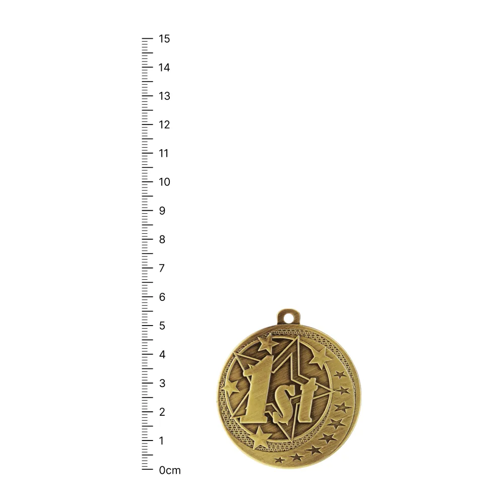 1st Place Wayfare medal next to ruler
