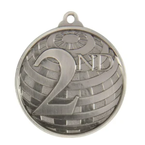 Silver global medal-2nd with zinc alloy construction