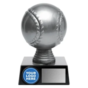 Silver 3d ball with plastic construction