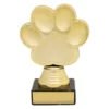 Gold 3d pet paw with plastic / marble construction