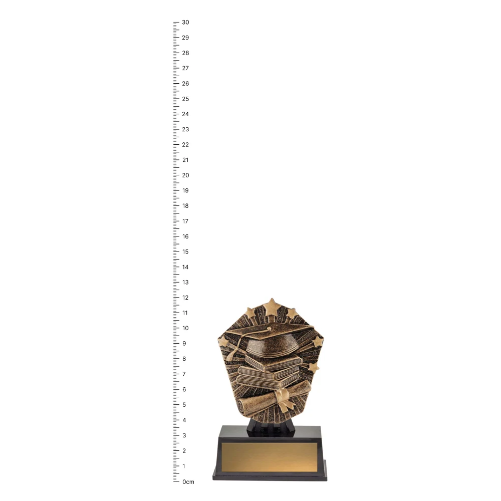 Academic Cosmos Super Mini trophy next to ruler Academic Cosmos Super Mini trophy next to ruler