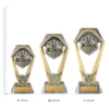 Archery Hex Tower trophies next to ruler Archery Hex Tower trophies next to ruler