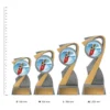Arclight Colour - Surfing trophies next to ruler