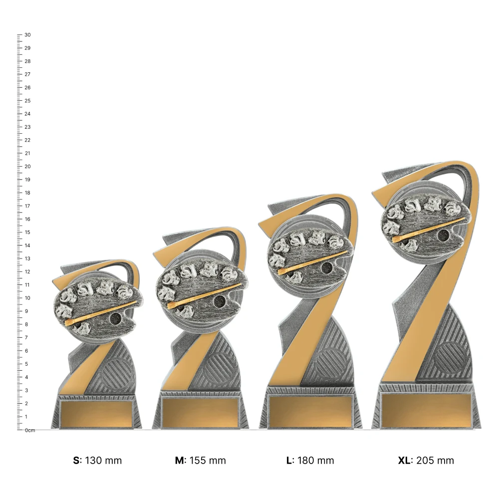 Art Arclight trophies next to ruler Art Arclight trophies next to ruler