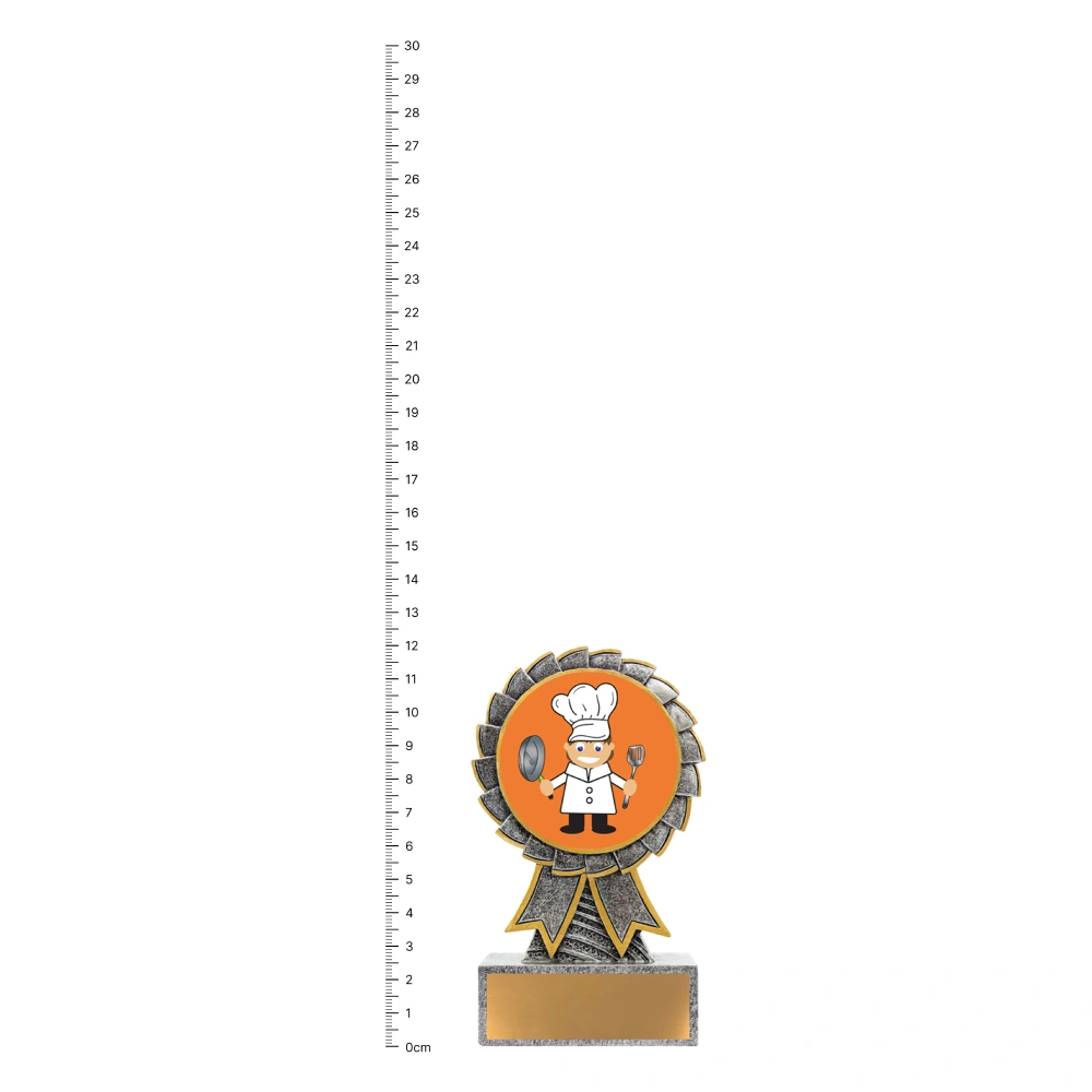 Aster - Chef trophy next to ruler Aster - Chef trophy next to ruler