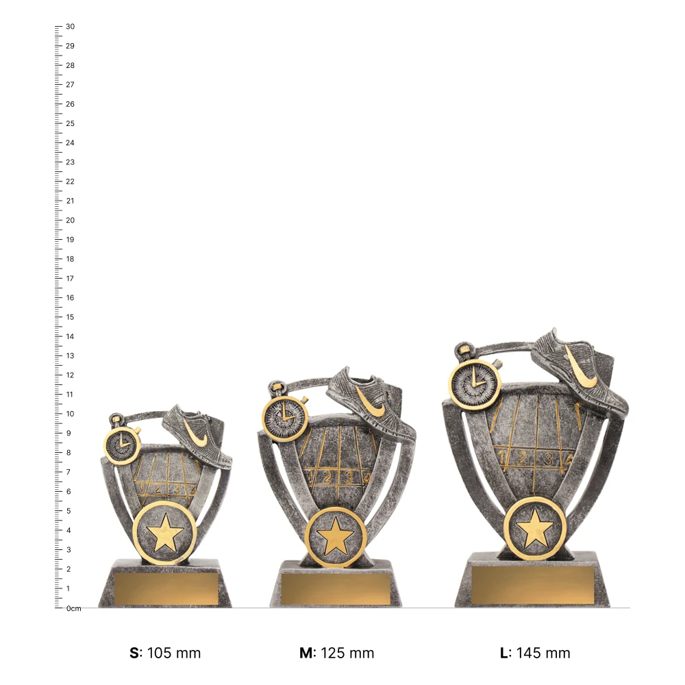 Athletics Budget Theme trophies next to ruler Athletics Budget Theme trophies next to ruler