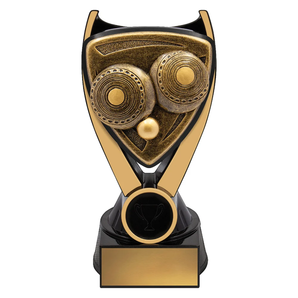 Black / gold nova - bowls with resin construction