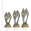Clay Pigeon Peak trophies next to ruler