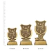 Computers Shield Stand trophies next to ruler