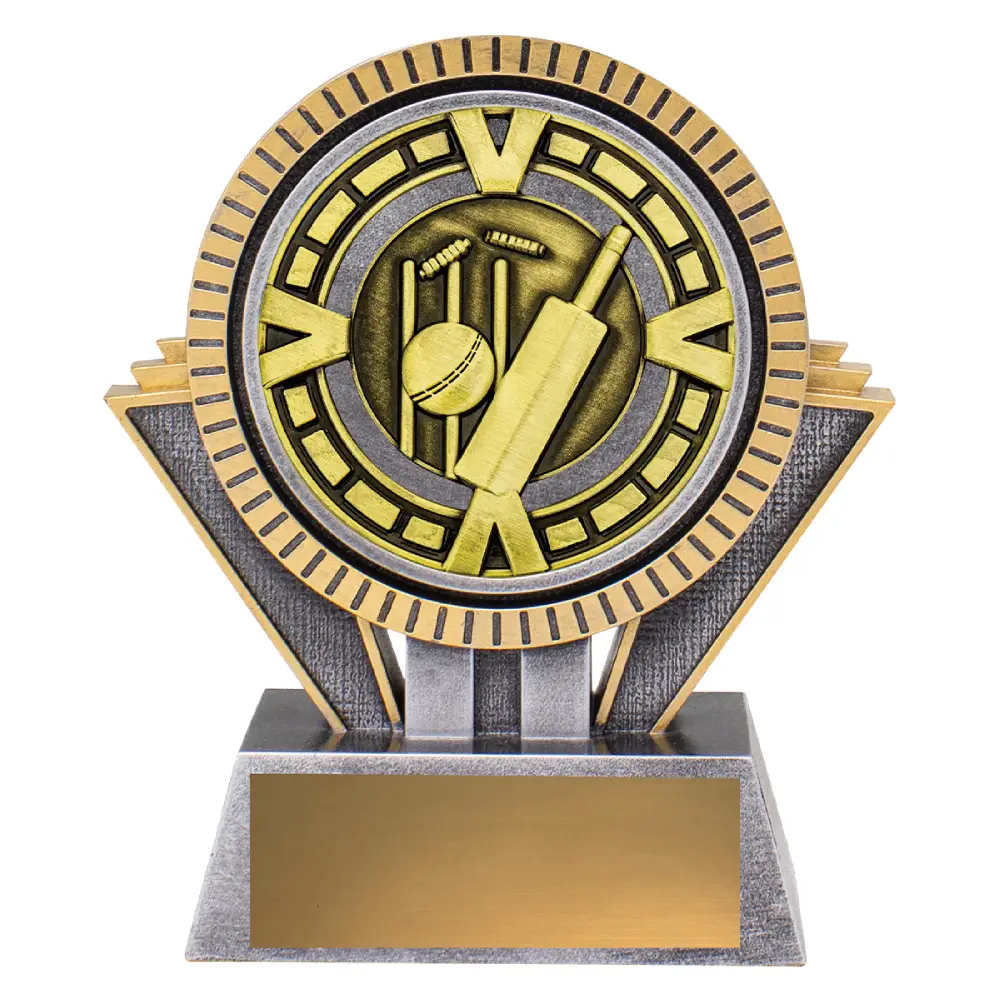 Silver / gold spartan varsity - cricket with resin / metal construction