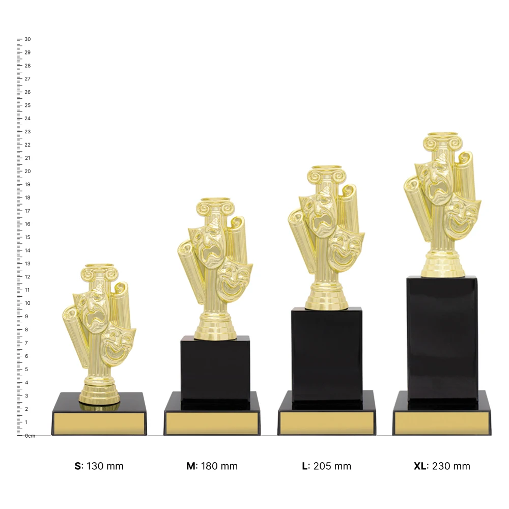 Drama Theme trophies next to ruler Drama Theme trophies next to ruler