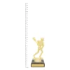 Figure Trophy - Lacrosse Lacrosse Figure Trophy next to ruler