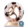 Football Male 3D Breakthru Black&white / gold 3d break-thru football-male with resin construction