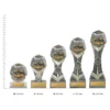 Gaming Falcon Tower trophies next to ruler Gaming Falcon Tower trophies next to ruler