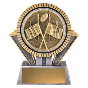 Silver / gold spartan - goal focus with resin construction