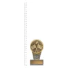 Goal Mini IKON trophy next to ruler Goal Mini IKON trophy next to ruler