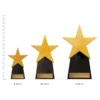 Gold Star trophies next to ruler Gold Star trophies next to ruler