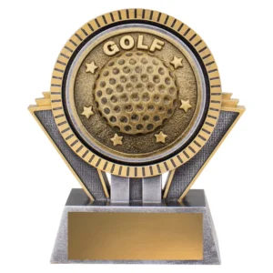 Silver / gold spartan - golf with resin construction