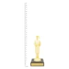Graduate Figure Trophy next to ruler Graduate Figure Trophy next to ruler