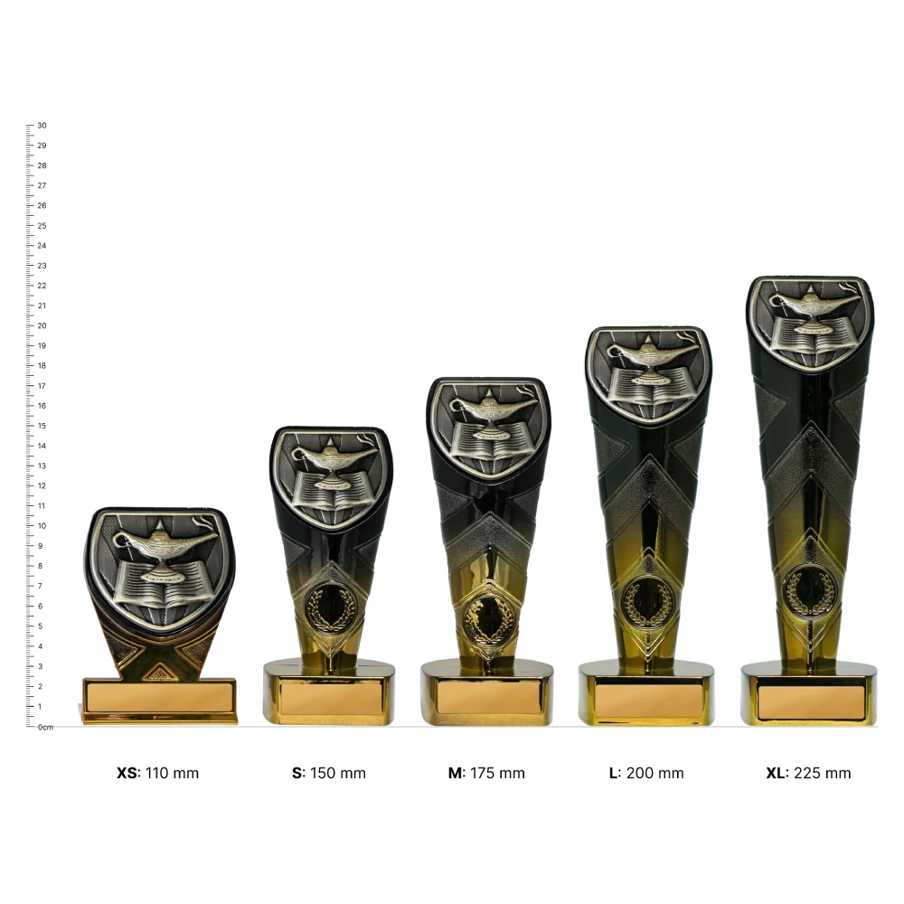Knowledge Fusion Cobra trophies next to ruler Knowledge Fusion Cobra trophies next to ruler