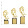 Marble Column - Surfing trophies next to ruler