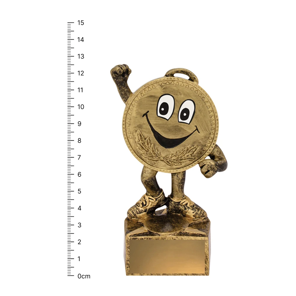 Mini Medal Character Mini Medal Character next to ruler