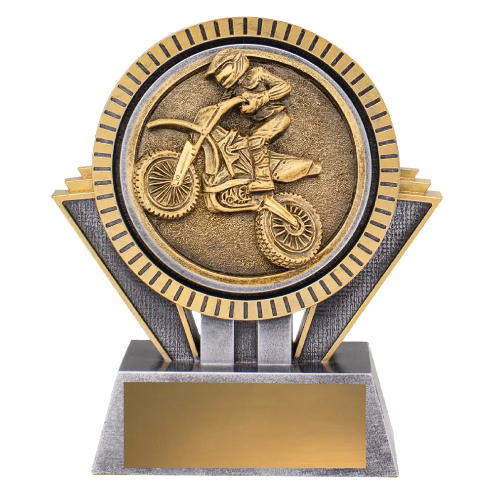 Motocross Spartan small Silver / gold spartan - motocross with resin construction