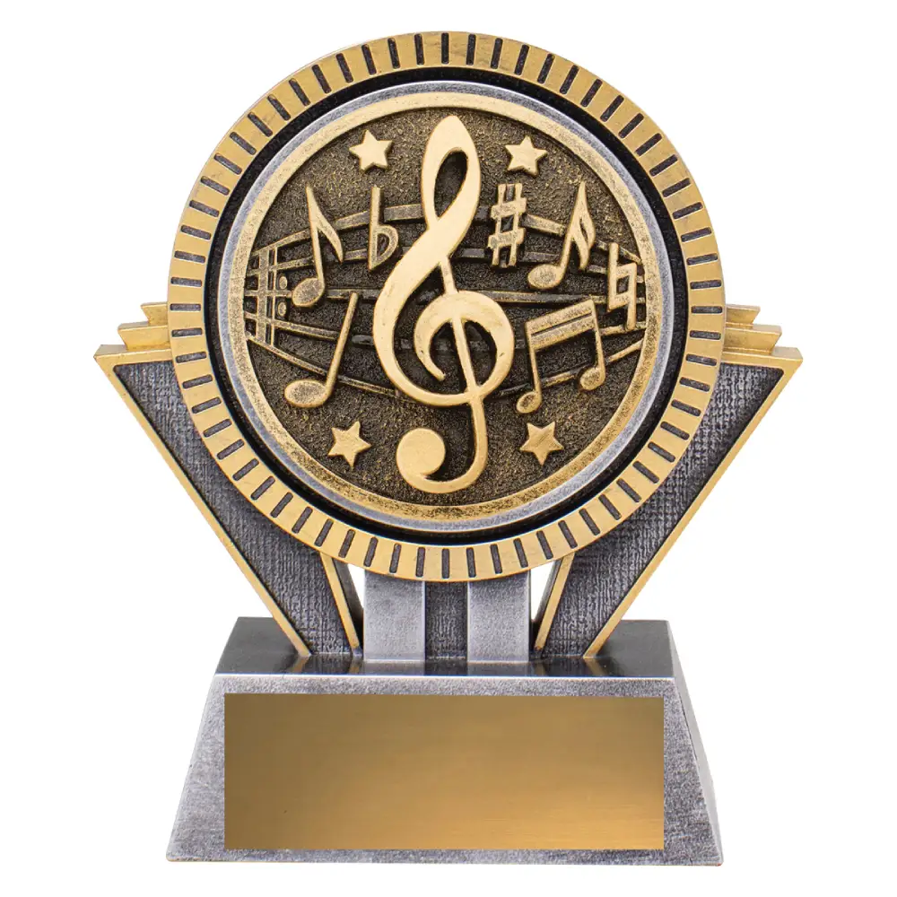 Music Spartan small Silver / gold spartan - music with resin construction