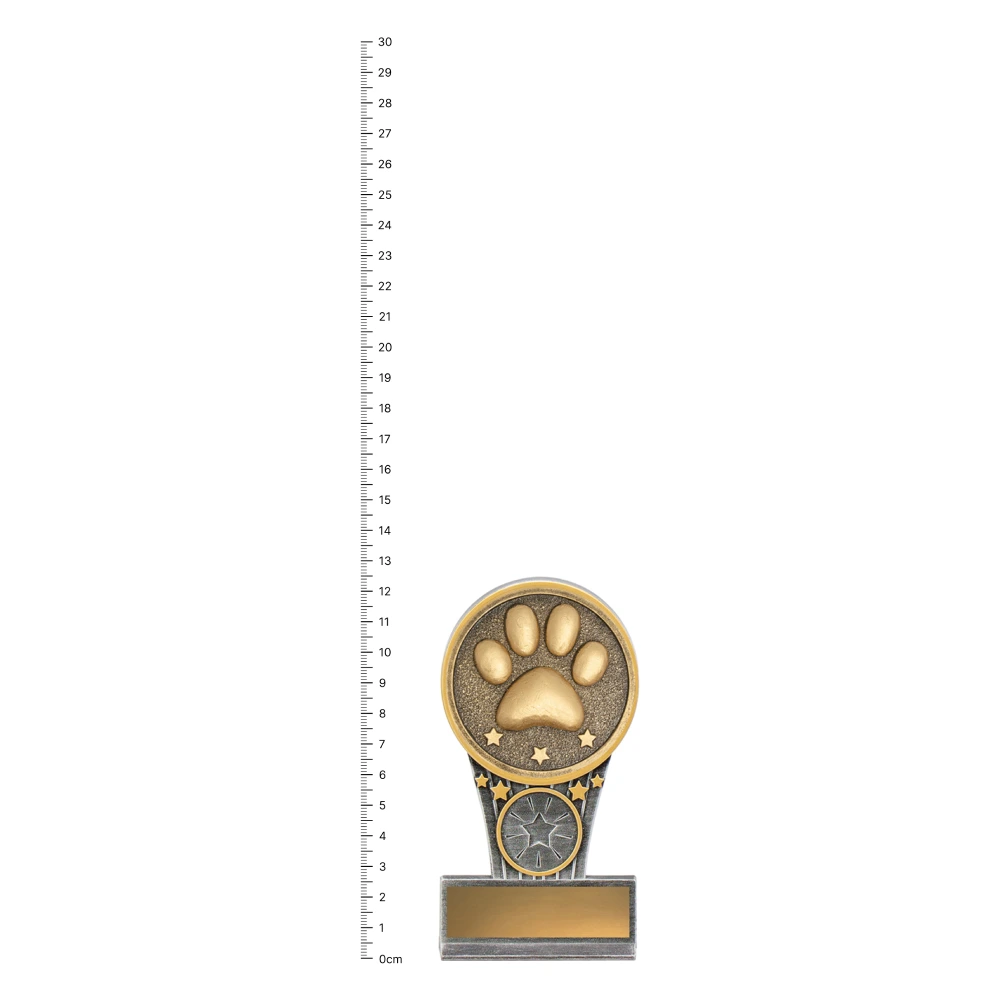 Pets Mini IKON trophies next to ruler Pets Mini IKON trophies next to ruler
