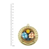 Pickleball Eco Scroll gold Pickleball Eco Scroll gold next to ruler