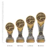 Pistol IKON Pistol IKON trophies next to ruler