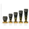 Reading Fusion Cobra trophies next to ruler Reading Fusion Cobra trophies next to ruler
