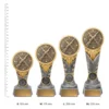 Rifle IKON trophies next to ruler