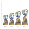 Sailing Arclight Colour trophies next to ruler Sailing Arclight Colour trophies next to ruler