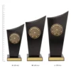 Science Spartan Crest trophies next to ruler Science Spartan Crest trophies next to ruler