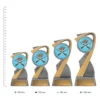 Shotguns Arclight Colour trophies next to ruler