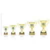 Signal Cups Signal Cup trophies next to ruler