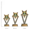 Ski Ventura Ski Ventura trophies next to ruler