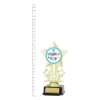 Sports Day Icon Star trophy next to ruler