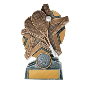 Silver / gold starburst stand squash with res / ilient construction