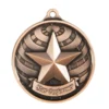 bronze global medal-star performer with zinc alloy construction