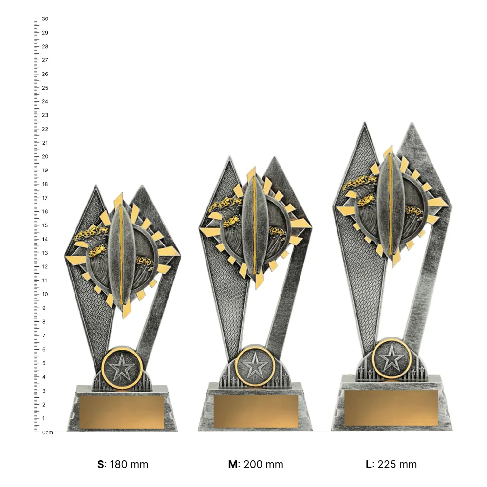 Surf Peak trophies next to ruler