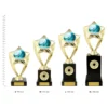 Surfing Plastic Theme on Base trophies next to ruler